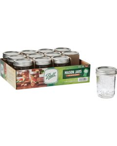 Ball 1/2 Pint Regular Can-Or-Freeze Mason Canning Jar (12-Count)