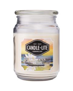 Candle Lite 18 Oz. Everyday Saltwater Lotus Jar Candle