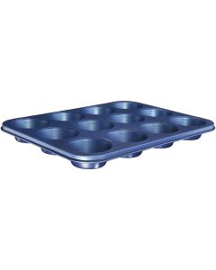 GraniteStone Diamond Blue 12-Cup Non-Stick Muffin Pan