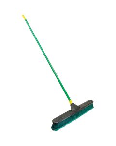 Quickie Bulldozer 24 In. Multi-Surface Push Broom with Scraper