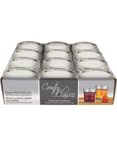 Country Classics 1/4 Pt. Regular Mouth Quilted Jelly Jar (12-Pack)