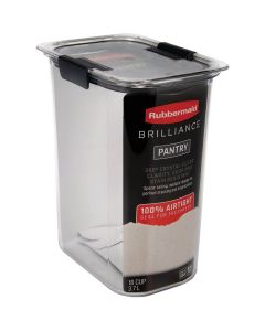 Rubbermaid Brilliance 16 Cup Flour Pantry Airtight Food Storage Container