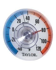 Taylor 3.5 In. Stick-on Dial Window Thermometer