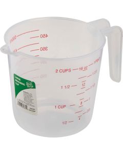 Smart Savers 2 Cup White Plastic Measuring Cup