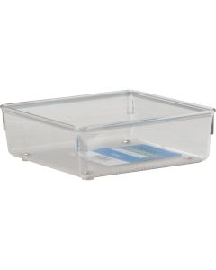 iDesign Linus 6 In. x 6 In. x 2 In. Clear Drawer Organizer