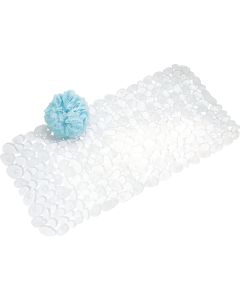 iDesign Pebblz 13.5 In. x 26 In. Clear Bath Mat