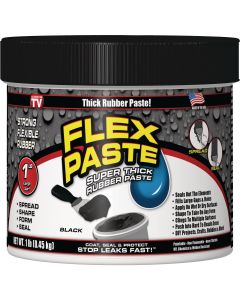 Flex Paste 1 Lb. Rubber Sealant, Black