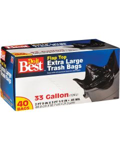 Do it Best 33 Gal. Extra Large Black Trash Bag (40-Count)