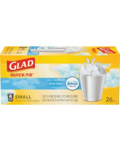 Glad 4 Gal. White Febreze Fresh OdorShield Small Trash Bag