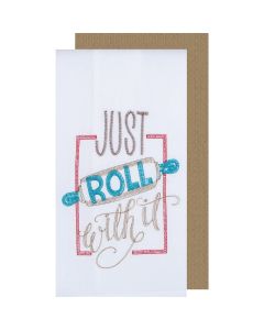 Kay Dee Designs Just Roll With It Embroidered Kitchen Towel (2-Pack)