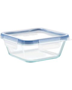 Snapware Total Solution 4-Cup Square Pyrex Glass Storage Container with Lid