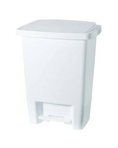 Rubbermaid 33 Qt. White Step-On Wastebasket