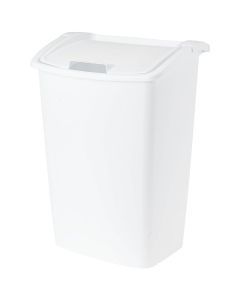 Rubbermaid 42 Qt. White Wastebasket with Lid