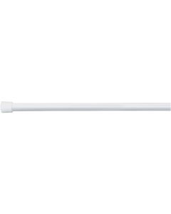 iDesign Cameo Constant Tension 50 In. To 87 In. White Shower Curtain Rod