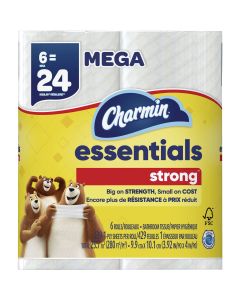 Charmin Essentials Strong Toilet Paper (6 Mega Rolls)