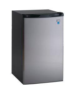 Avanti 4.4 Cu. Ft. Counter High Stainless Steel Door Refrigerator with Separate Chiller