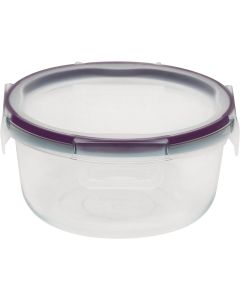 Snapware Total Solution 4-Cup Round Pyrex Glass Storage Container with Lid