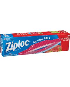 Ziploc 1Gal. Double Zipper Food Storage Bag (19-Count)