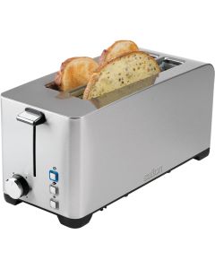 Salton 4-Slice Stainless Steel Long Slot Toaster