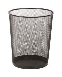 Honey Can Do 18 Liter Black Mesh Wastebasket