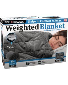 Bell+Howell 60 In. x 80 In. King 15 Lb. Weighted Blanket