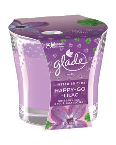 Glade 3.4 Oz. Happy-Go-Lilac Candle