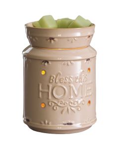 Candle Warmers Illumination Fragrance Warmer - Classic Bless This Home Cream