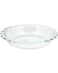 Pyrex 9-1/2 In. Clear Easy Grab Pie Plate