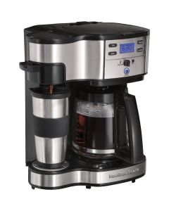 Hamilton Beach The Scoop Black 12 Cup 2-Way Coffee Brewer