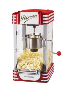 Nostalgia Retro Series Red Styling 2.5 Oz. 10-Cup Tabletop Kettle Popcorn Maker