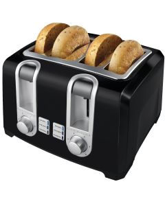 Black & Decker 4-Slice Black Toaster