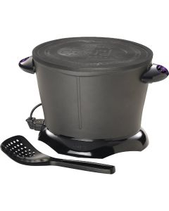 Presto DualDaddy 2 Qt. Black Aluminum Deep Fryer