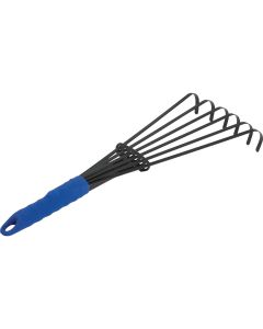 Best Garden 7 In. Steel Fan Hand Whisk Garden Rake (6-Tine)