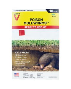 Victor Poison Moleworms Mole Killer (10-Pack)