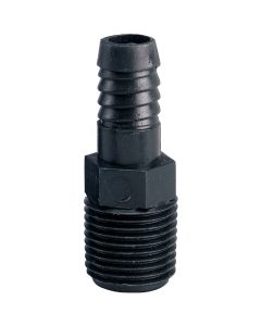 Orbit 3/4 In. MNPT x 1/2 In. Barbed Plastic Riser Flex Fitting Straight Adapter