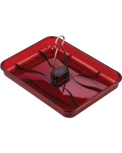 Stokes Select Red Plastic 2.5 Lb. Capacity Platform Bird Feeder