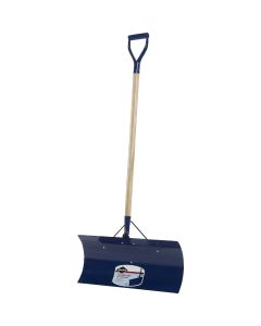 Garant Yukon 24 In. Steel Snow Pusher with 48 In. D-Grip Wood Handle