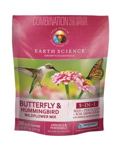 Earth Science  All-In-One 2 Lb. 200 Sq. Ft. Coverage Butterfly & Hummingbird Wildflower Seed Mix