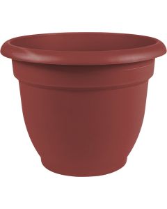 Bloem Ariana 8.8 In. H x 8 In. Dia. Plastic Self Watering Burnt Red Planter