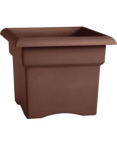 Bloem Veranda 14 In. Resin Chocolate Planter