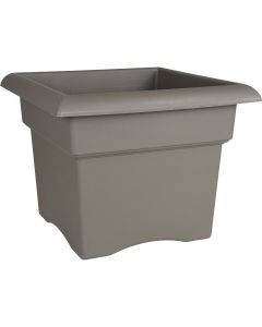 Bloem Veranda 14 In. Resin Charcoal Planter