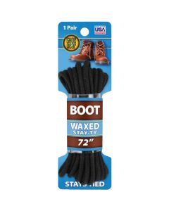 Shoe Gear Waxed 72 In. Round Boot Laces