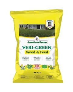 Jonathan Green Veri-Green Weed & Feed 46 Lb. 15,000 Sq. Ft. 21-0-3 Lawn Fertilizer with Weed Killer