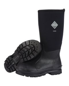 Muck Chore Classic Hi Men's Size 9 Black Plain Toe Rubber Work Boot