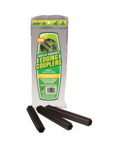 Master Mark Master Gardener Straight Black Plastic Contractor Lawn Edging Coupler (3-Pack)