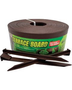 Master Mark 4 In. H. x 40 Ft. L. Brown Terrace Board Lawn Edging