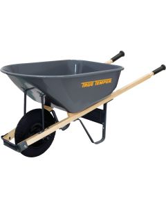 True Temper 6 Cu. Ft. Steel Wheelbarrow