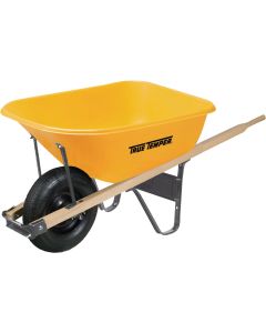 True Temper 6 Cu. Ft. Poly Wheelbarrow