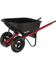 6cuft Steel Wheelbarrow Black