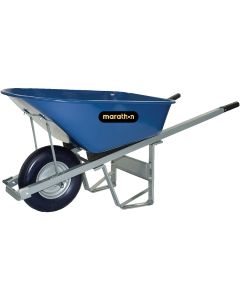 6cu Ft Steel Wheelbarrow Blue